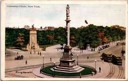 New York City Trolleys On Columbus Circle - Lugares Y Plazas
