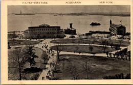 New York City Battery Park Showiing The Aquarium 1937 - Lugares Y Plazas