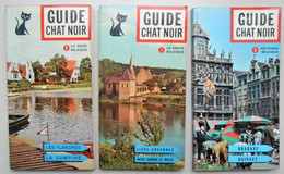 3 Albums Chromos/vignettes COMPLETS - Guide Chat Noir Vol 1, 2 & 3 - Haute, Basse Et Moyenne Belgique - Sammelbilderalben & Katalogue