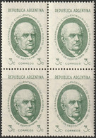 Argentina 1938 Sc 454 Var  Block MNH** With "dot After 3c" Variety - Neufs