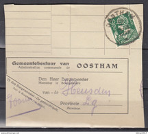 Fragment Met Stempel Oostham - 1932 Ceres Y Mercurio