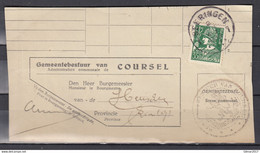 Fragment Met Stempel Beringen 1 - 1932 Cérès Et Mercure