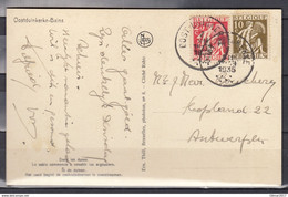 Postkaart Van Oost-Duinkerke Naar Antwerpen - 1932 Ceres Y Mercurio