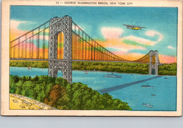 New York City George Washington Bridge 1943 - Puentes Y Túneles