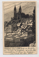 0-4300 QUEDLINBURG, Schloßkirche Mit Krypta Vom Schiffbleek, Künstler-Karte Lüttgens - Quedlinburg