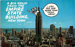 New York City A Big Hello FromThe Empire State Building - Empire State Building