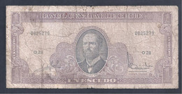 Chile – Billete Banknote De 1 Escudo – Año 1964 - Cile