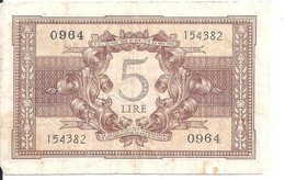 ITALIE 5 LIRE 1944 VF P 31 C - Italië– 5 Lire