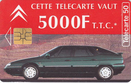 Telecarte Variété - F 507 G - Telecarte Vaut 5000 F  - ( Tache Parasite Sur La Vitre Arriere De La Voiture ) - Errors And Oddities