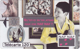 Telecarte Variété - F 521 - Naf Naf  - ( A Collé ) - Errors And Oddities