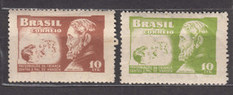 Brazil Brasil 1953 Telegraph Mi#3-4 Mint Hinged - Neufs