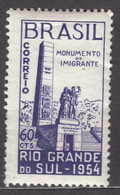 Brazil Brasil 1954 Mi#837 Mint Hinged - Unused Stamps