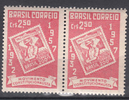 Brazil Brasil 1957 Mi#912 Mint Never Hinged Pair - Ongebruikt