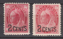 Canada 1899 Mi#75-76 Mint Hinged - Nuovi