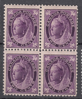 Canada 1897 Mi#56 Mint Never Hinged Piece Of 4 - Nuovi