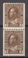 Canada 1911/1918 Mi#94 C Mint Hinged Pair - Ungebraucht