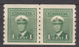 Canada 1942 Mi#216 C Mint Never Hinged Pair - Nuevos