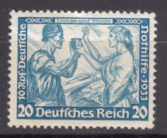 Germany Reich 1933 Wagner Mi#505 A Mint Never Hinged - Neufs