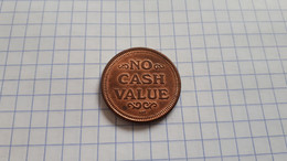 ETATS-UNIS JETON "NO CASH VALUE" SIGNé HM FRAPPE MONNAIE CUIVRE 25MM - Professionnels/De Société