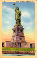 New York City Statue Of Liberty 1945 Curteich - Estatua De La Libertad