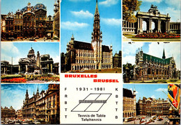 (3 Oø 4) Belgium (not Posted) 1931 To 1981 - Bruxelles Et Tennis De Table (Table Tennis In Brussels) - Tennis De Table