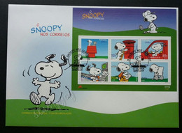 Portugal Snoopy 2000 Cartoon Animation Postbox Mail Postman (FDC) - Storia Postale