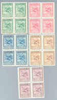 Cuba 1930 Central American Games Hurdler. Block Of 4 Complete Set Unused. Gum Intact - Nuevos