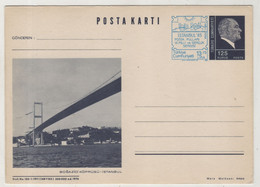 TURKEY,TURKEI,TURQUIE ,WITH VIEW FROM, BOGAZICI ,BRIDGE,ISTANBUL, ,POSTCARD - Storia Postale