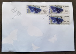 Norway Butterfly 2007 Insect Butterflies (ATM Machine Frama Label Stamp FDC *defect - Brieven En Documenten