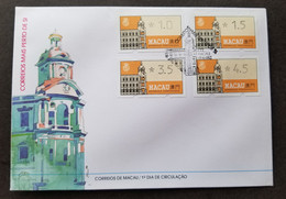 Macau Macao Post Office 1993 Machine (ATM Frama Label FDC) *see Scan - Lettres & Documents