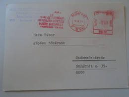 D193847  Hungary Form Postcard Levelezőlap - EMA Red Meter Freistempel  1979 Agrártudományi Egyesület  Budapest - Viñetas De Franqueo [ATM]