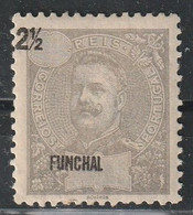 FUNCHAL  - N°13 * (1897) VARIETE : Funchal Et Valeur Décalé . - Andere & Zonder Classificatie