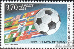 Andorra - Französische Post 467 (kompl.Ausg.) Postfrisch 1994 Fußball - Cuadernillos