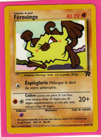 Carte Pokemon Francaise 1995 Wizards Team Rocket 61/82 Ferosinge 40pv Bon Etat - Wizards