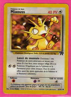 Carte Pokemon Francaise 1995 Wizards Team Rocket 62/82 Miaouss 40pv Bon Etat - Wizards