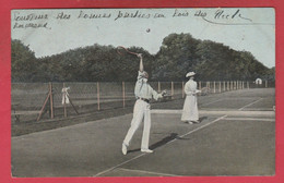 Tennis - Partie De Tennis Au Bois Des Uccle - 1906 ( Voir Verso ) - Tennis