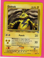 Carte Pokemon Francaise 1995 Wizards Neo Genesis 33/111 Elektek 70pv Neuve - Wizards