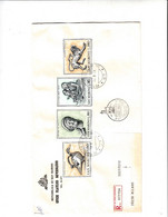 SAN MARINO  1971 -  Raccomandata - Sassone  832/5 - Archeologia - Covers & Documents