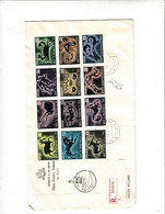 SAN MARINO  1970 -  Raccomandata - Sassone  794/805 - Zoodiaco - Astronomia - Briefe U. Dokumente