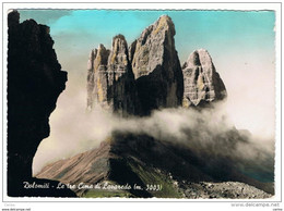 LE  TRE  CIME  DI  LAVAREDO (BL):    INDIRIZZO  OSCURATO  -  FOTO  COLORATA  A  MANO  -  FG - Bergsteigen