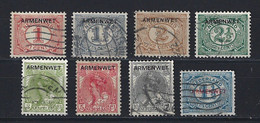 NVPH Nederland Netherlands Pays Bas Niederlande Armenwet 1 - 8 Used ; Dienstzegel Service Stamp Timbre Cour Sello Oficio - Servicios