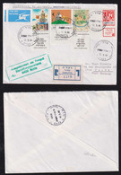 Israel 1985 Registered Cover GABALIYYA X FULDA Germany - Covers & Documents