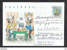 NORWAY: POSTBREV POSTAL TICKET - K. 2,50 POLYCHROME - Enteros Postales