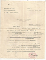 CONVOCATION Pour Embarquement Pour COLOMB-BECHAR, Algérie,1961, Militaria, BASE TRANSIT N° 250, 3 Scans, Frais Fr 1.85 E - Unclassified