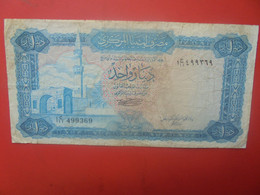 LIBYE 1 DINAR 1971-72 Circuler (L.17) - Libya