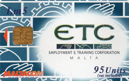 MALTA - CHIP CARD - ETC EMPLOYMENT & TRAINING CORPORATION - Malte