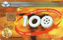 MALTA - CHIP CARD - MALTA FOOTBALL ASSOCIATION 100 YEARS - Malta