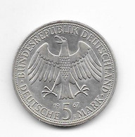 Monnaie, République Fédérale Allemande, 5 Mark, 1967, Stuttgart, Wilhelm Und D'alexander Von Humbolt - Gedenkmünzen