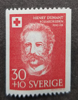 Sweden Henry Dunant Nobel Peace Prize 1959 Red Cross Health (stamp) MNH - Ungebraucht