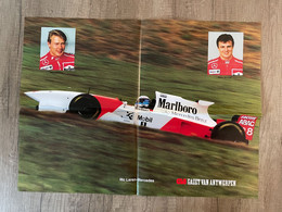 Poster / Affiche - Mika HÄKKINEN - Martin BLUNDELL - Mc Laren-Mercedes - 55 X 40 Cm. - Automobile - F1